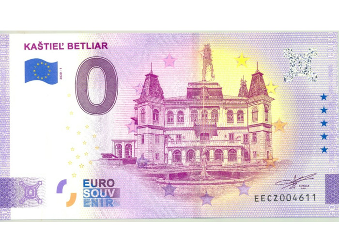 SLOVAQUIE 2020-1 KASTIEL BETLIAR BILLET SOUVENIR 0 EURO TOURISTIQUE  NEUF