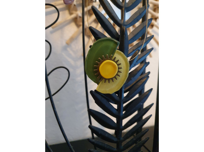 COLLIER GRAND SOLEIL JAUNE