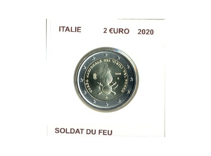 ITALIE 2020 2 EURO COMMEMORATIVE SOLDAT DU FEU SUP