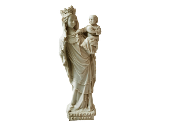 Notre-Dame de Paris résine ton IVOIRE -14cm