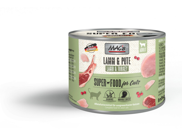 MAC'S pour chat, Agneau & dinde - 200g