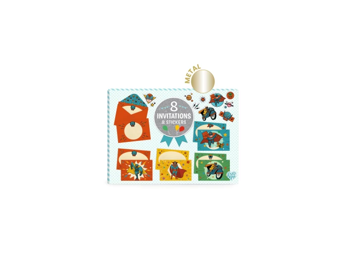 8 invitations et stickers