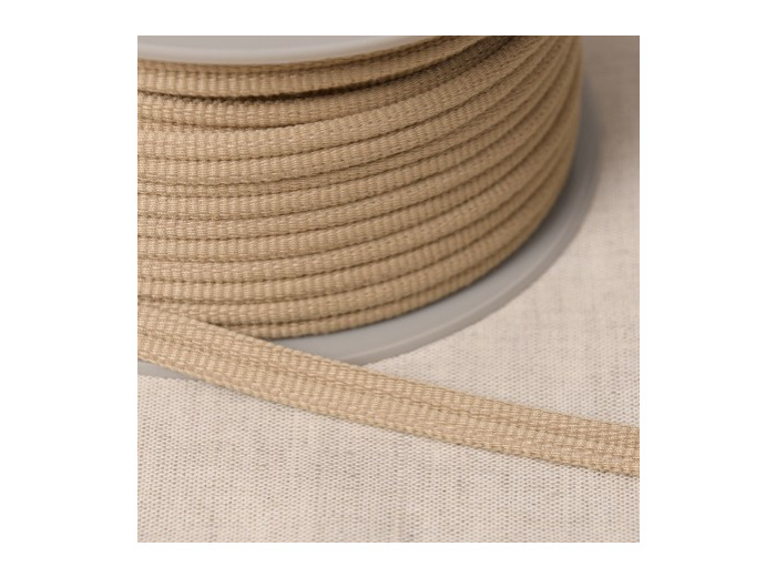 Double passepoil 518 Ecru foncé C241 9mm 100%polyester le mètre 518C241