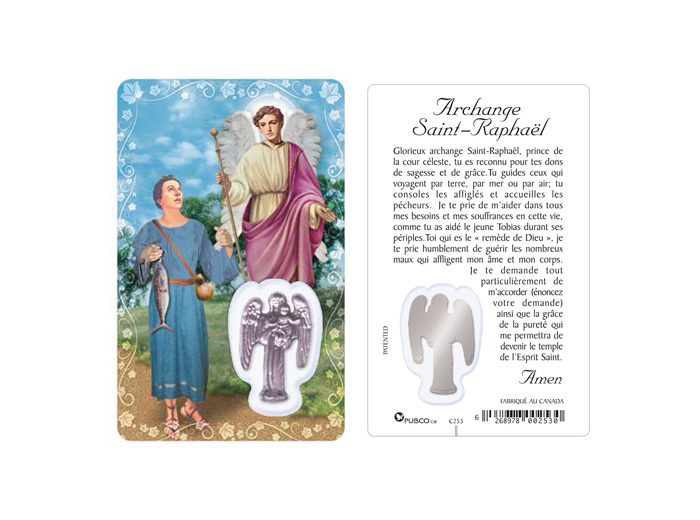 Carte-prière avec insertion ST RAPHAEL