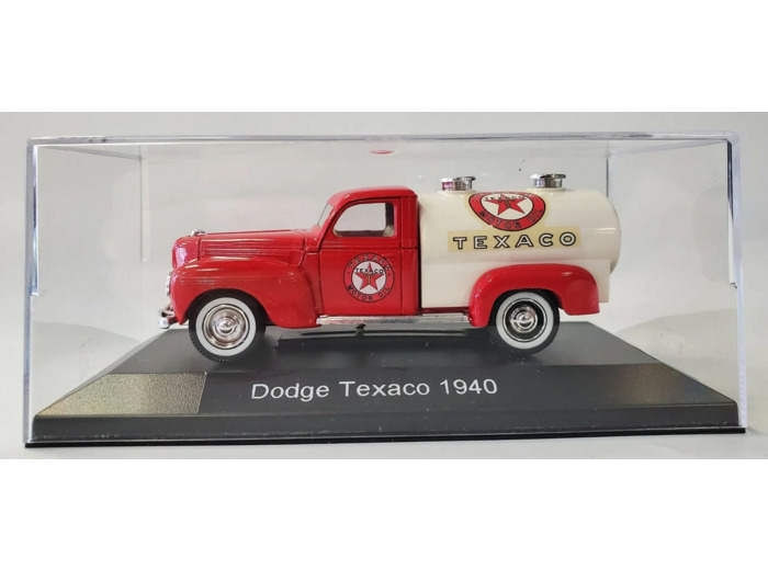 DODGE CITERNE TEXACO ROUGE ET BLANCHE SOLIDO 1/43 AVEC BOITE