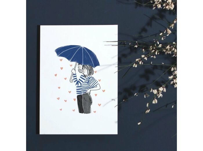 Affiche A4 - Sous la pluie - My Lovely Thing
