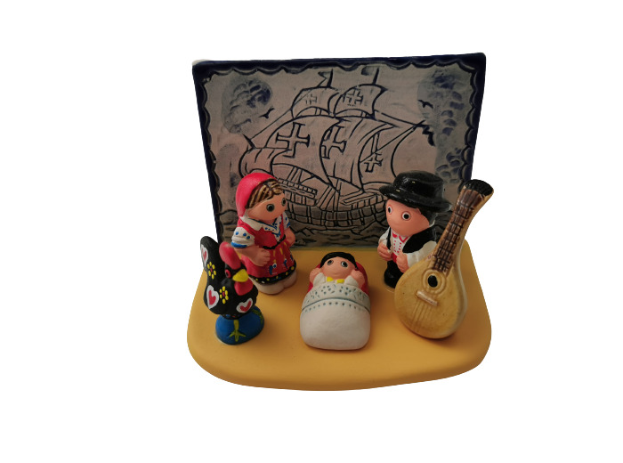 CRECHE en céramique BLOC 8x7cm - PORTUGAL