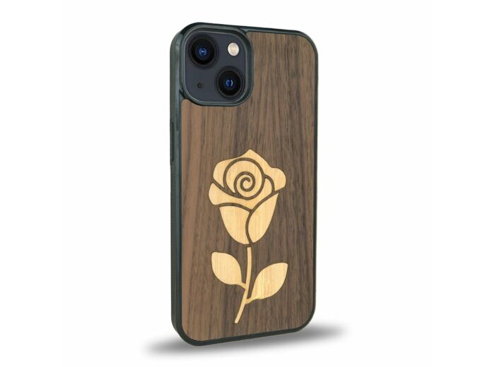 Coque iPhone 15 + MagSafe® - La rose