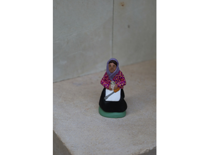 la cueilleuse d'asperges assise