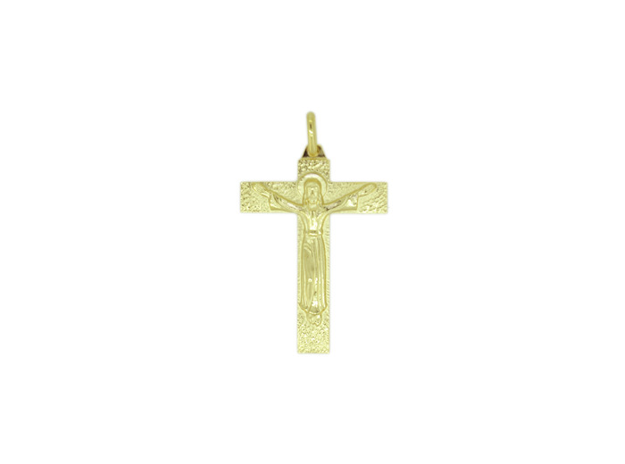 Croix en Plaqué Or 34x26mm