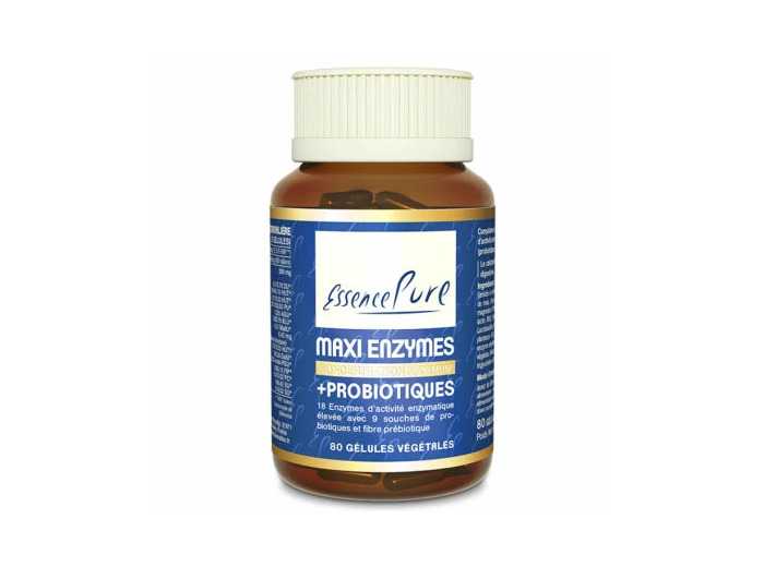 Maxi Enzymes + Probiotiques-80 gélules-Essence Pure