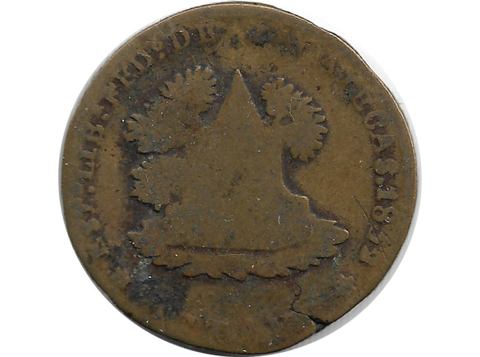 JETON - AVEI L EST LIB FED DE AGATECAS 1852 B+