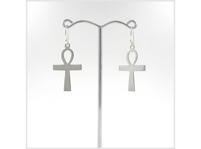 Boucles d'oreilles en argent massif
