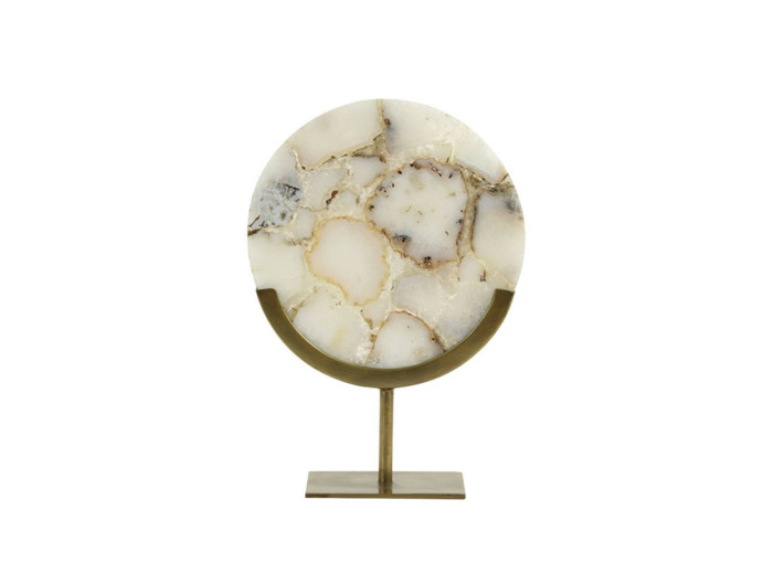 Statuette décorative marbre métal bronze 25x10x35cm