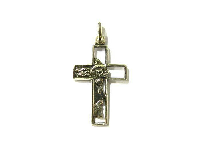 Croix en Argent 925- 2,3x1,7cm - FACE DU CHRIST