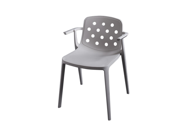 Chaise avec accoudoirs en polymère ADELE