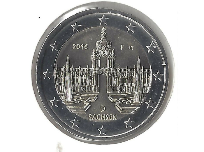 ALLEMAGNE 2016 F  2 EURO COMMEMORATIVE SASCHEN SUP
