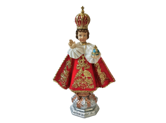 Jésus de Prague 18 cm Polychrome peinte main PVC