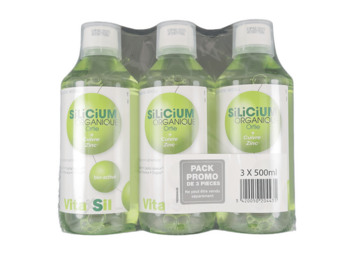 Silicium Organique Ortie Bio-activé 3x500ml