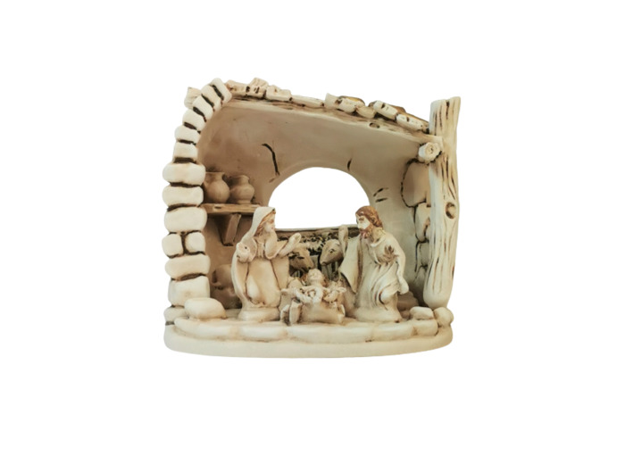 Nativité 5 pièces en Résine 11 x 9cm - Poids 430gr