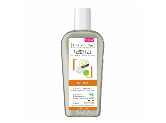 Shampoing 2 en 1 Cheveux Bouclés Bio-250ml-Dermaclay