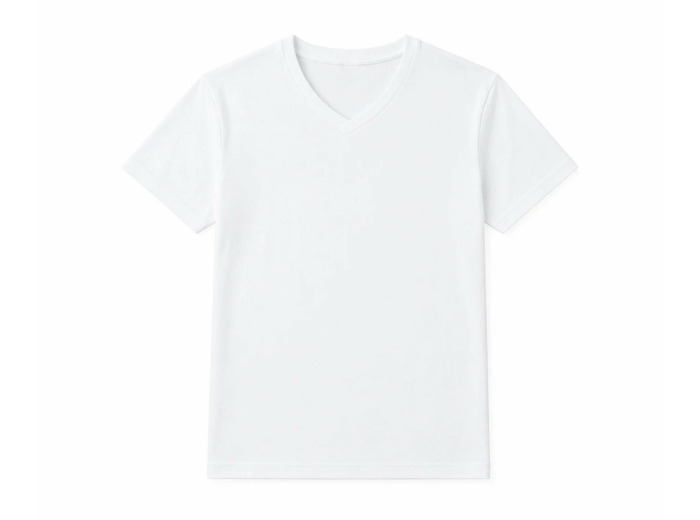 Tee-shirt col V Eminence (manches courtes homme Pur coton)