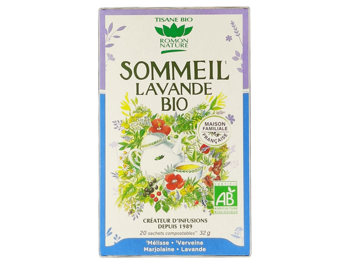 Infusion Sommeil Lavande Bio 20 Sachets