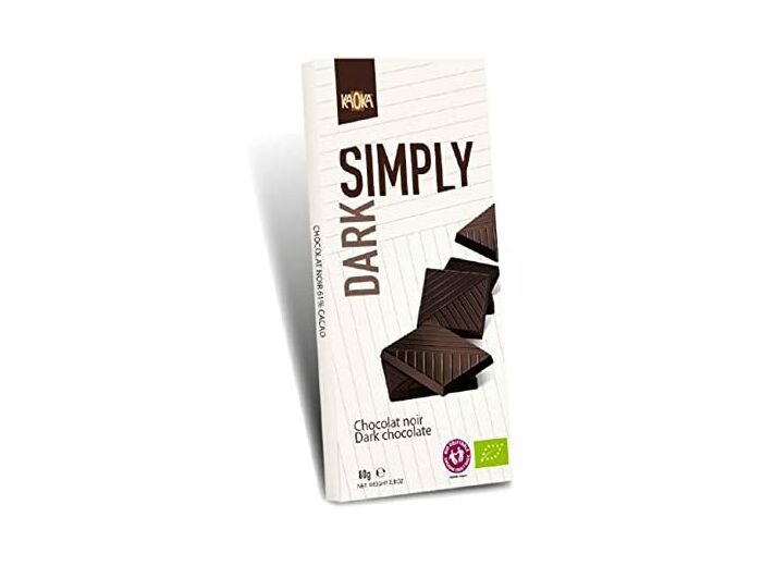 Chocolat noir simply dark 61% 80g KAOKA