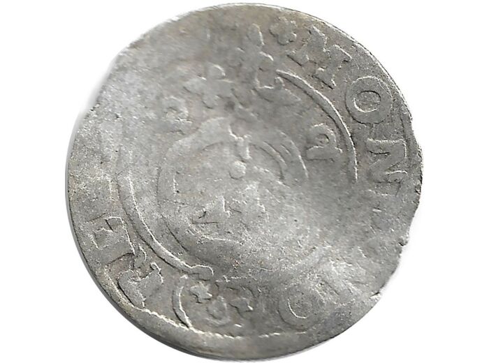 POLOGNE - SIGISMUND III 3 POLKER argent 1622 0gr88 TB- tordue