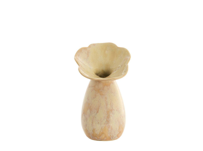 Vase céramique Culla pêche clair 11x20cm