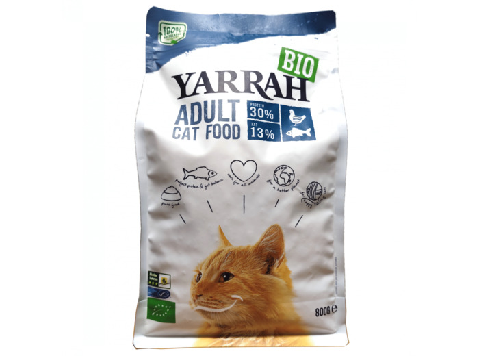 Croquettes Chats Adultes Poulet Poisson Bio 2,4kg