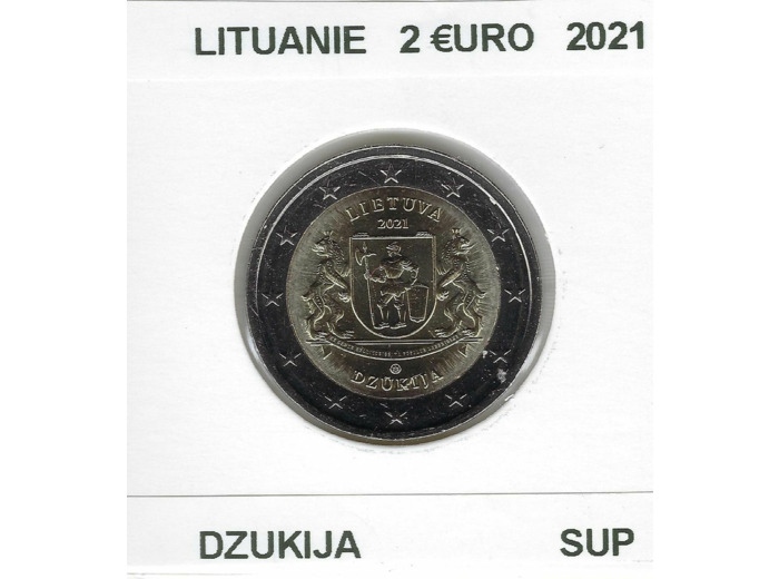 LITUANIE 2021 2 EURO COMMEMORATIVE DZUKIJA SUP