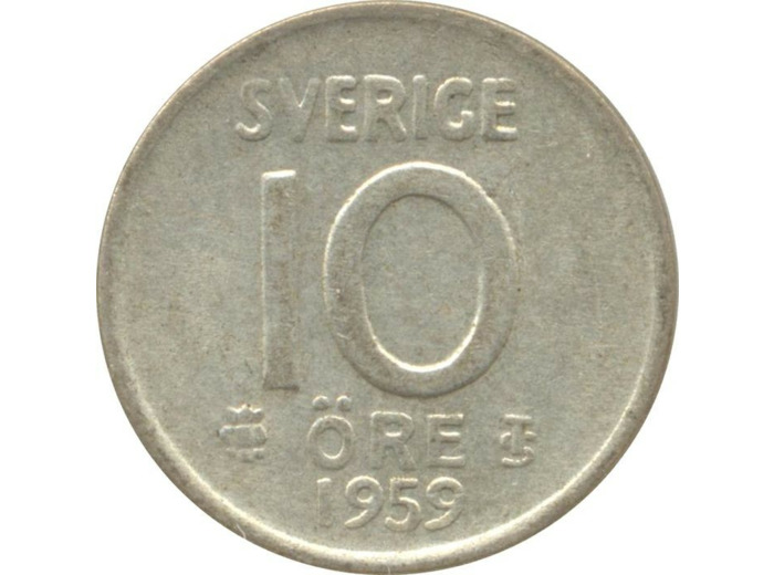 SUEDE 10 ORE 1959 TS TTB