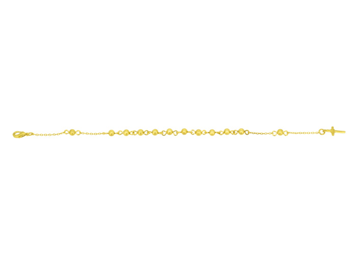 Bracelet en Plaqué Or - DIZAINIER + CROIX