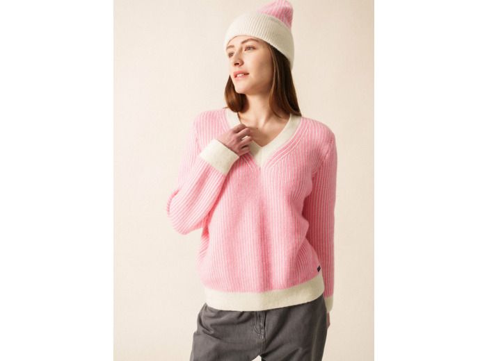 Pull rayé Courchevel en mohair