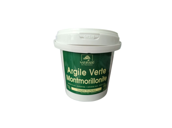 Argile surfine verte Montmorillonite 1kg