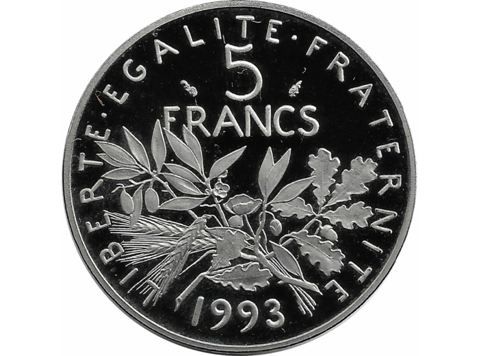FRANCE 5 FRANCS ROTY 1993 BE