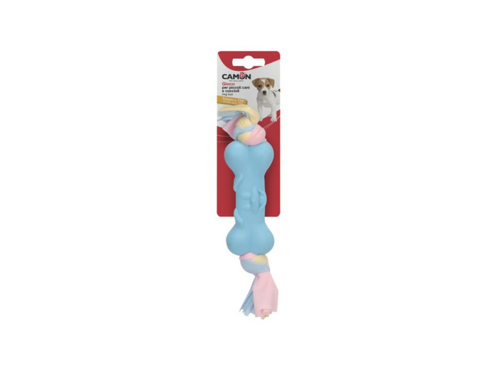Jouet chien, Os en TPR avec ruban - 25cm