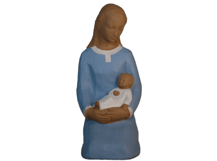 Notre Dame de L'Abandon 18cm polychrome- Pierreline