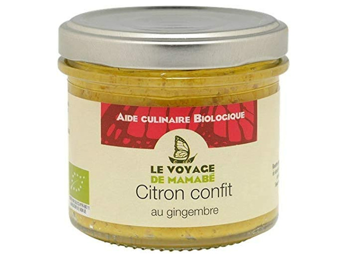 Citron confit gingembre 105g Le Voyage de Mamabe