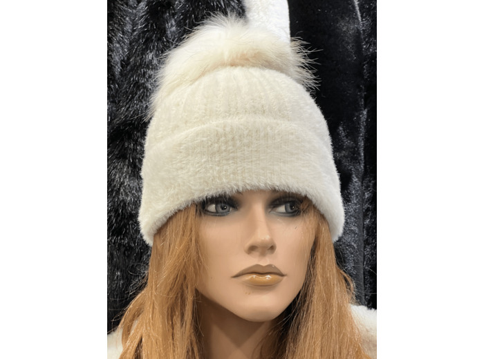 BF103 Bonnet femme écru