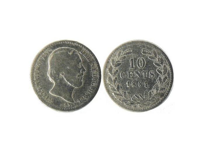 PAYS-BAS HOLLANDE 10 CENTS 1881 TB