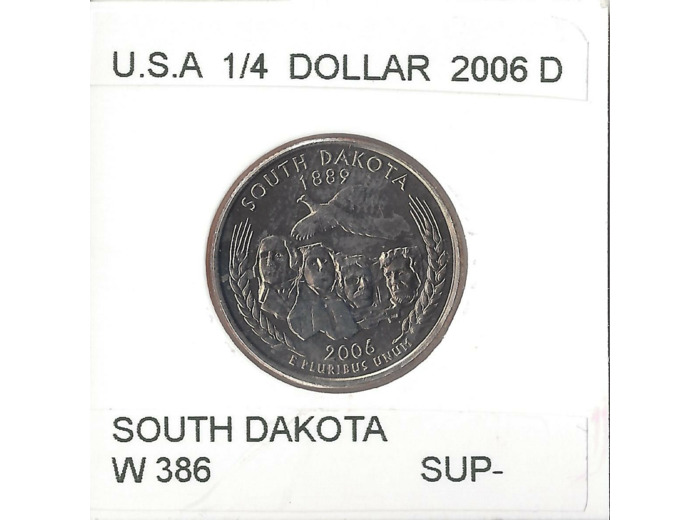 AMERIQUE (U.S.A) 1/4 DOLLAR 2006 D SOUTH DAKOTA SUP-