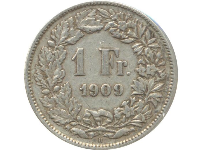 SUISSE 1 FRANC 1909 B TTB