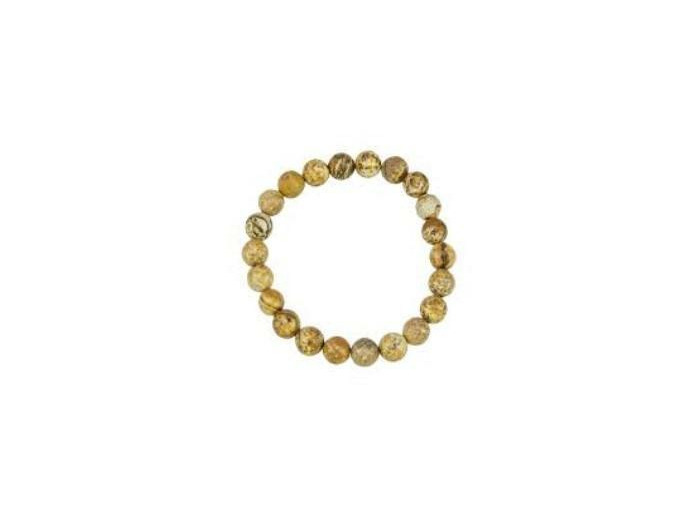 Bracelet en jaspe paysage 8 mm