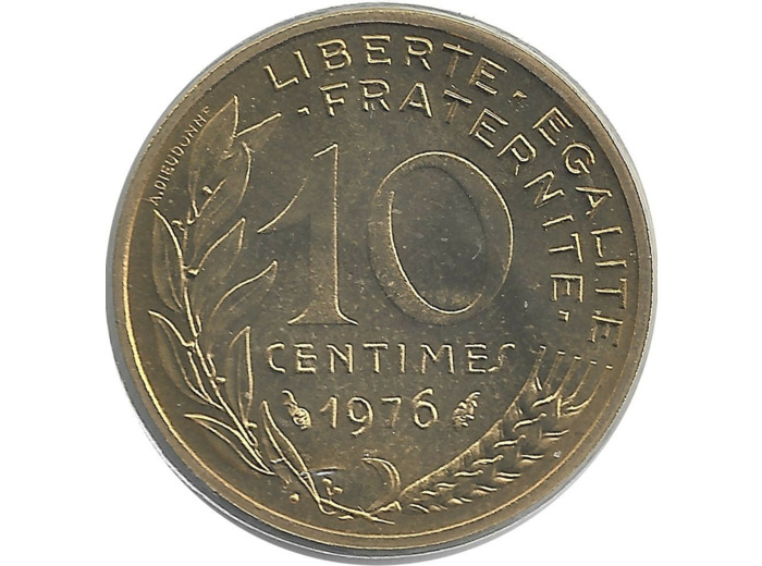 FRANCE 10 CENTIMES LAGRIFFOUL 1976 FDC