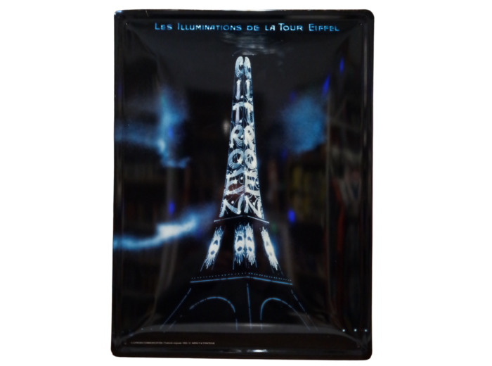 Plaque métal Citroën - Illumination de La Tour Eiffel - 30 x 40 cm - Citroen