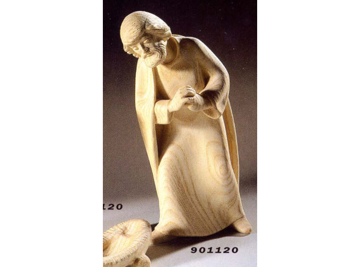 St Joseph pour crèche 9 cm bois naturel