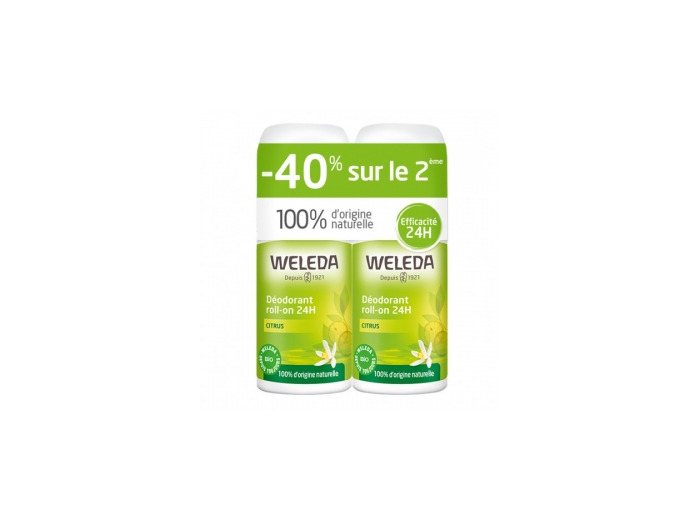 Duo Déodorant roll on 24h Citrus 2x50ml