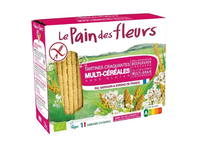 Tartines craquantes Multi-céréales Bio-150g-Le Pain des fleurs